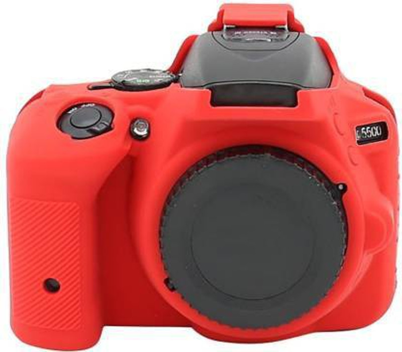 Amabu D5500 D5600 camera cover with screen tempered glass for Ni-kon D5500 D5600  Camera Bag(Red)