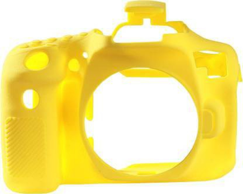 IJJA Camera cover 90D silicone protective camera cover for canon camera case cover Professional Silicone Rubber Camera Case Cover Detachable Protective cover (yellow)  Camera Bag(Yellow)