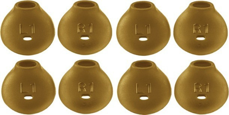 THE DARK NIGHT Qweezer 8 Pcs (4 Pair) gold earbuds cover for level u e... In The Ear Headphone Cushion(Pack of 1, Multicolor)