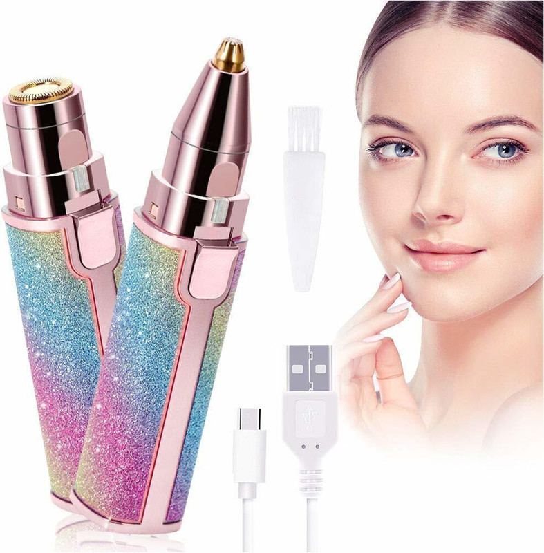 LOCAL SHOPPER Portable 2 In 1 Flawless Eyebrow Remover and Pain less Hair Remover epilator, Men & Women