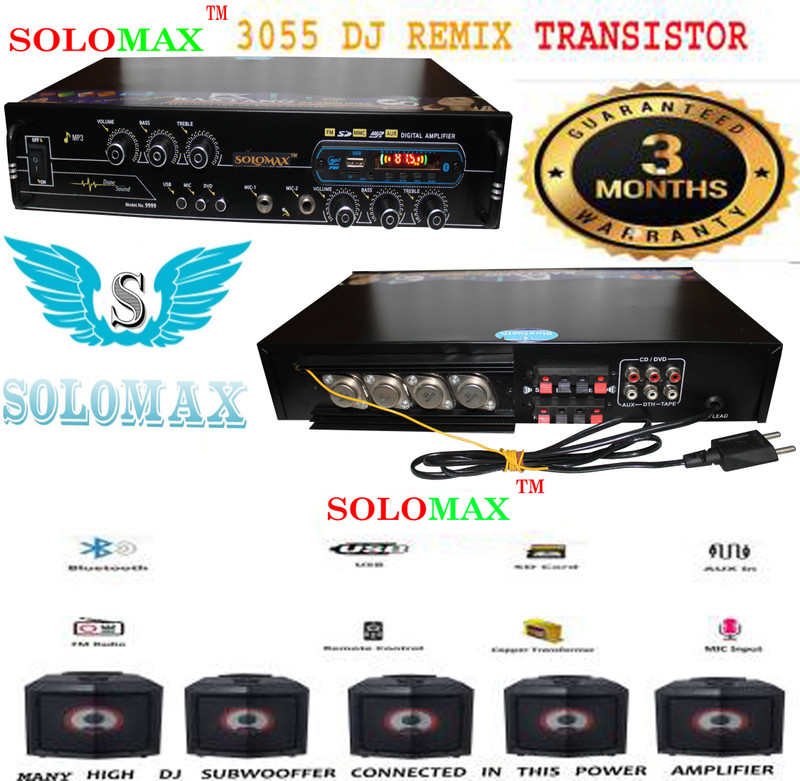 KAXTANG 9999 NEW SERIES METAL DJ REMIX ABSTRACT VERSION WITH BETTER SOUND QUALITY 160 WATT USB SELECTOR MIC SELECTOR AND DVD SELECTOR WITH HEAVY HEAT SINK Double Mic TV/ DVD / BT / USB/SD Card /FM /AUX 5000 W AV Power Amplifier(Black)