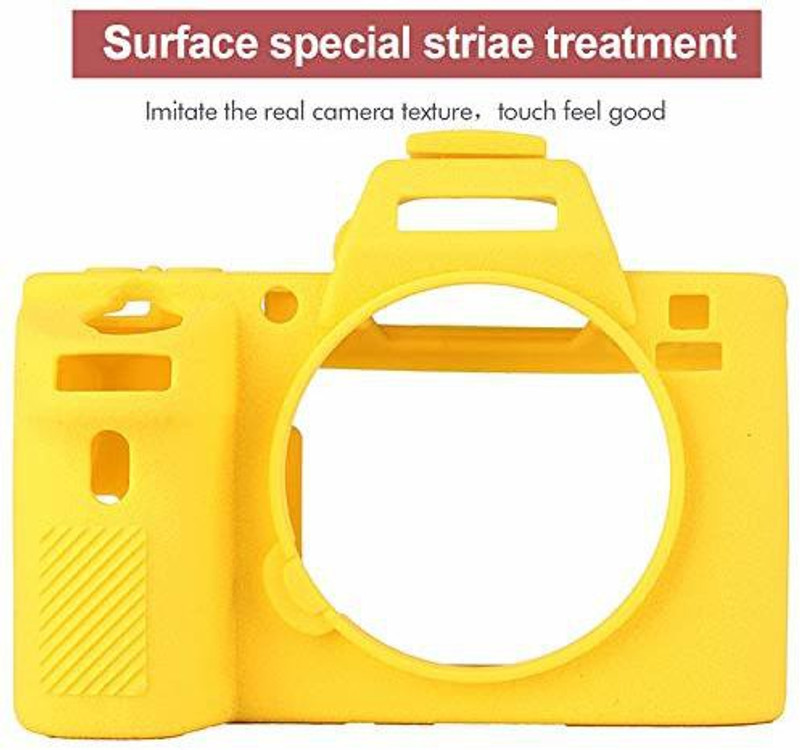 IJJA Camera cover A7Miii silicone protective cover  Camera Bag(Yellow)