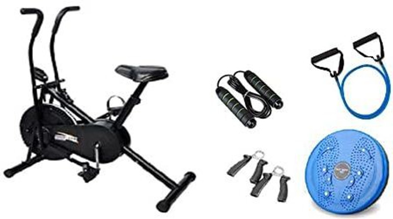 IRIS Fitness 7-in-1 Air bike Body Gym Exercise cycle for home gym use Upright Stationary Exercise Bike Home Gym Combo