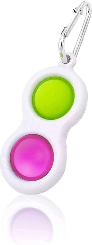Aganta Simple Dimple Pop it Keychain Simple Dimple Fidget Toy Popit Keychain Push Bubble Key Chain Stress Relief Toys For Adults Multipurpose Pop Keychain Toy(Multicolor)
