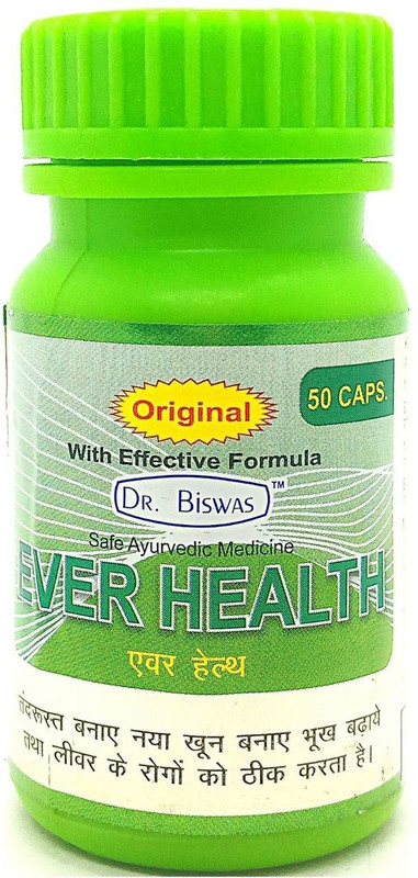 EVER HEALTH 100% NATURAL AYURVEDIC CAPSULE WITH EFFECTIVE FORMULA [PC OF 1](50 Capsules)