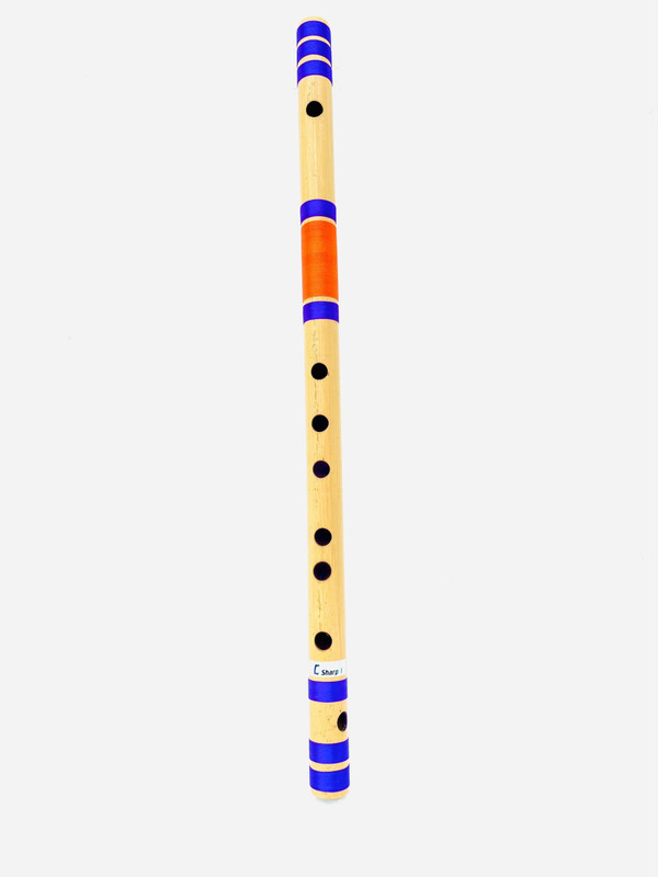 KHALSA MUSICAL C Sharp 7 hole 18 inch Bamboo Flute Bamboo Flute(48 cm)
