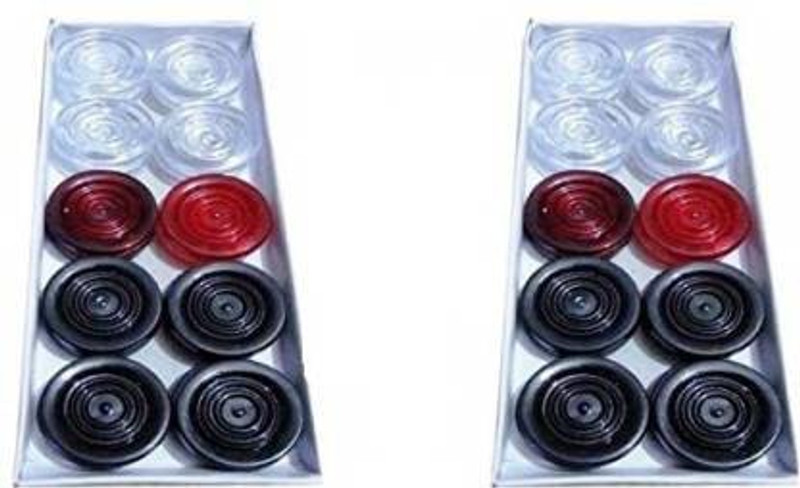 ARINEO Plastic Carom Coins (Pack of 2) Carrom Pawns(Pack of 21)