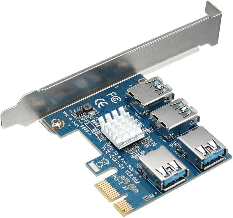 Etzin NA 0 GB All in One PC's Blue M.2 Internal Solid State Drive (SSD) (PCI-E 1 to 4 PCI Express slots 16 x PCI-E riser card 1 X to 4 PCI-E adapter external PCIe slot multiplier card for Bitcoin Miner)(Interface: M.2, Form Factor: M.2)