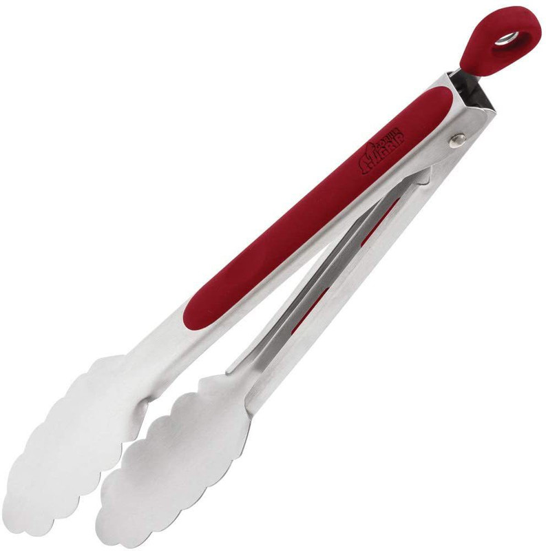 WiiBross Gorilla Grip All-Purpose Tongs, 10 Inch, Stainless Steel, Rust Resistant, Dishwasher, Comfortable Handle Grips, Sturdy Kitchen Serving Grill Tong for Barbecue, Cooking, Grilling, Salads, BBQ, Almond Gorilla Grip All-Purpose Tongs, 10 Inch, Stainless Steel, Rust Resistant, Dishwasher, Comfor