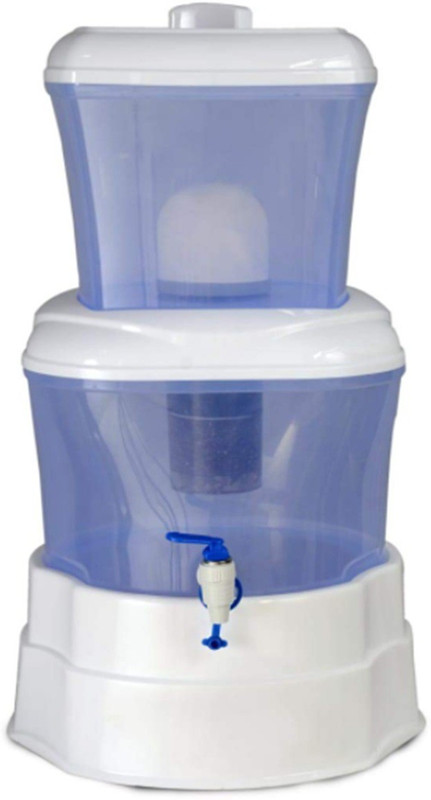 PURENIR 25-Ltrs Alkaline NATURAL STONES and Gravity based Non Electricity Water Purifier Bottom Loading Water Dispenser
