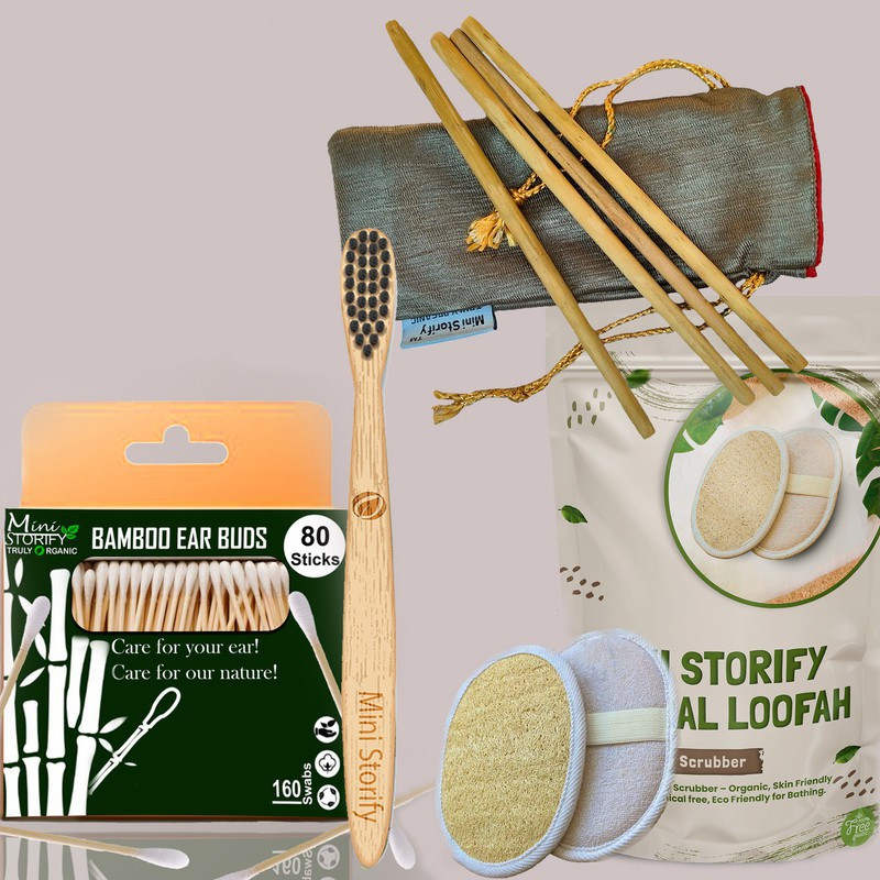 Mini Storify 1Bamboo Cotton ear buds/swabs(8 Items in the set)