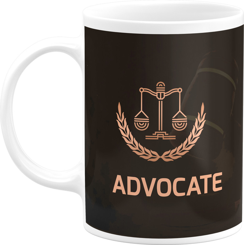 PrintingZone Advocate Lawyer Cup Inspired Designer Microwave Safe ('c) Ceramic Coffee Mug(350 ml)