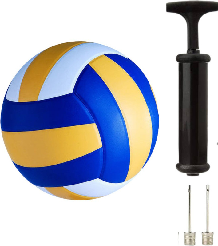 Dinetic Standard size Volleyball with classic color with pump and 2 metal pin Volleyball Kit