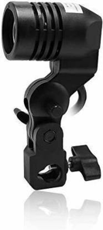 WON E27 Single Blub Holder Set of 2 pcs spl Quality Imported Photography Photo Light Lamp Bulb Single Holder E27 Socket Bracket Studio EU Plug,Black Camera Rig Folding Flash Bracket
