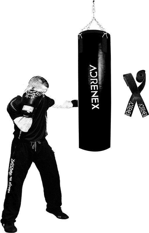 Adrenex Unfilled Punching Bag 3 FEET Boxing MMA Training Kickboxing Muay Thai Hanging Bag(3 Feet, 36)