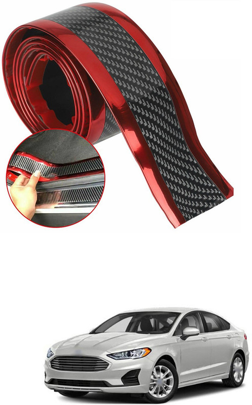 PECUNIA Plastic Car Door Guard(Black, Red, Pack of 1, Ford, Fusion)