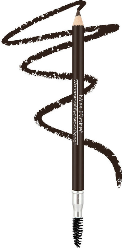 My Colors Longlasting Waterproof Eyebrow Pencil With Mascara Brush(02 DARK BROWN)