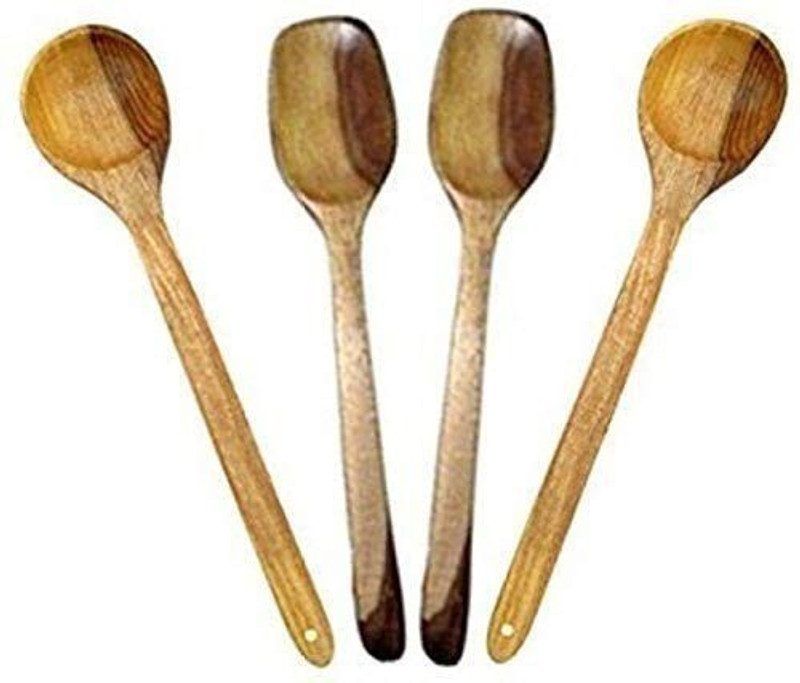 AAANS HANDICRAFTS Wooden Ladle(Pack of 7)