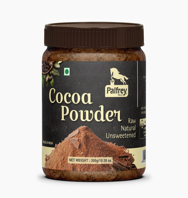 PALFREY Unsweetened & Natural 300g Cocoa Powder for Making Chocolate Cake, Cookies, Bread, Shake, Brownies, Desserts | Vegan, Keto & Gluten Free…