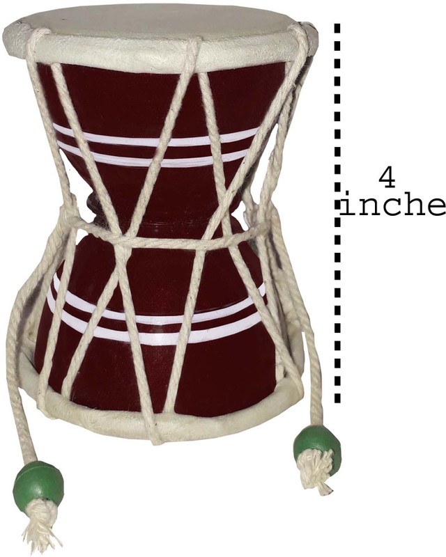 GT manufacturers BROWN 4'' DAMARU Damaru