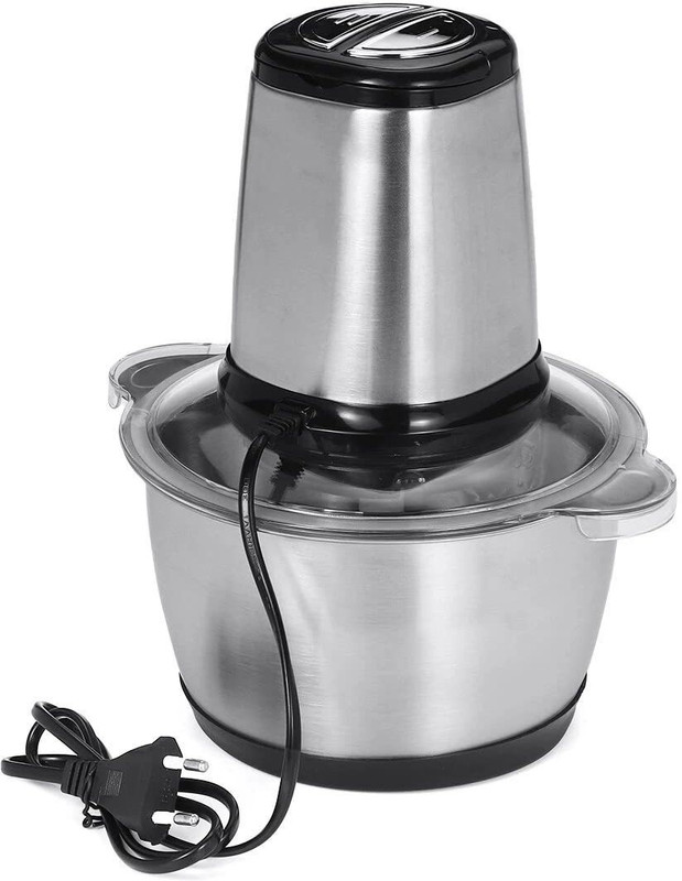 HOMETIC Stainless Steel Electric Meat Grinders with Bowl 400 W Food Processor(Silver)