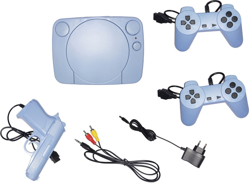 KAIKO Y368 8 BIT TV VIDEO GAME with Contra, Super Mario Bros And Many More(PEWTER BLUE)