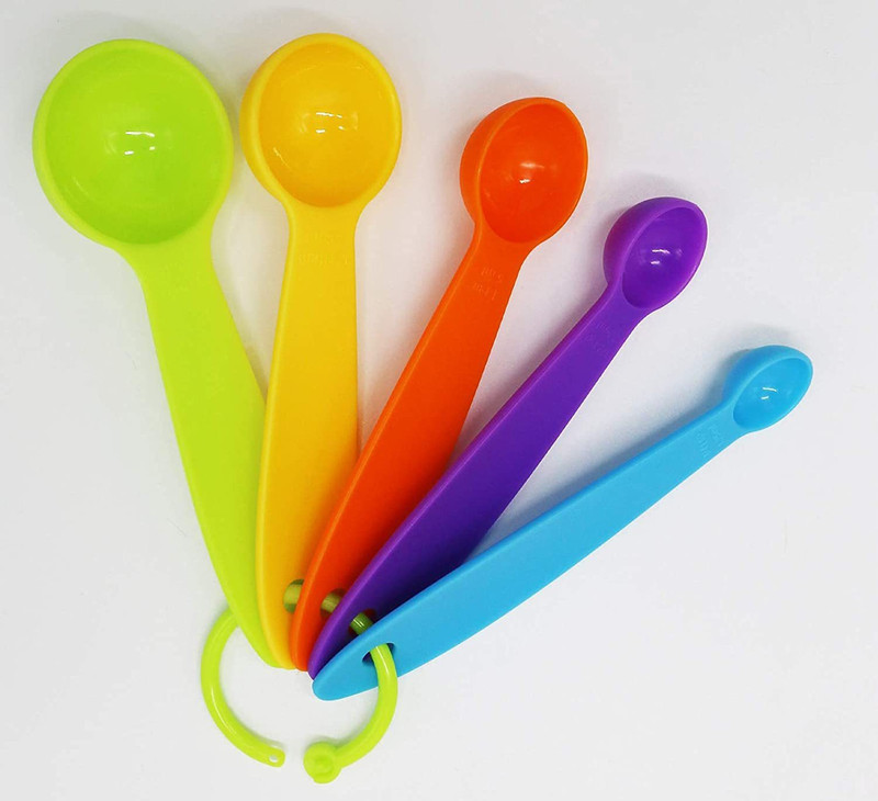 sbaprime 5pcs Plastic Color Measuring Spoon Measuring Cup Set(250 ml)