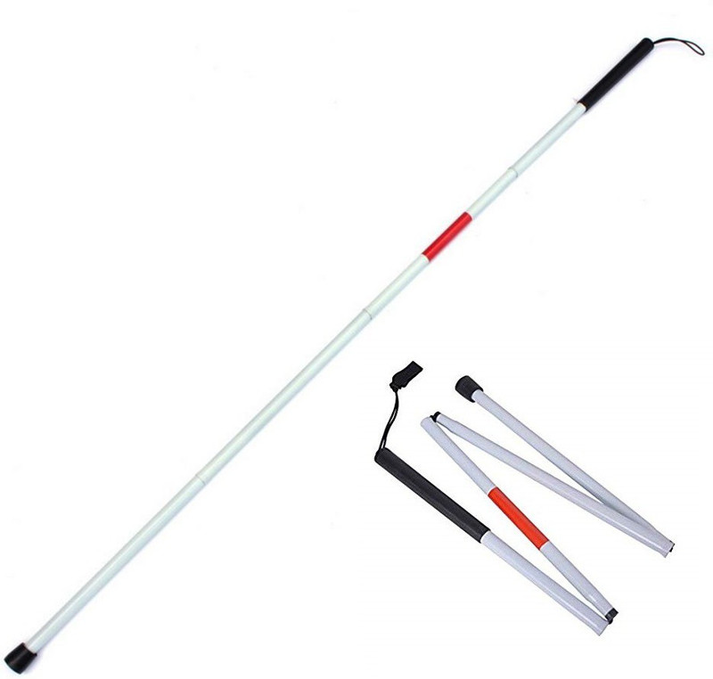 saniquick Foldable Guide Walking Stick for Blind/Partially Sighted People Walking Stick