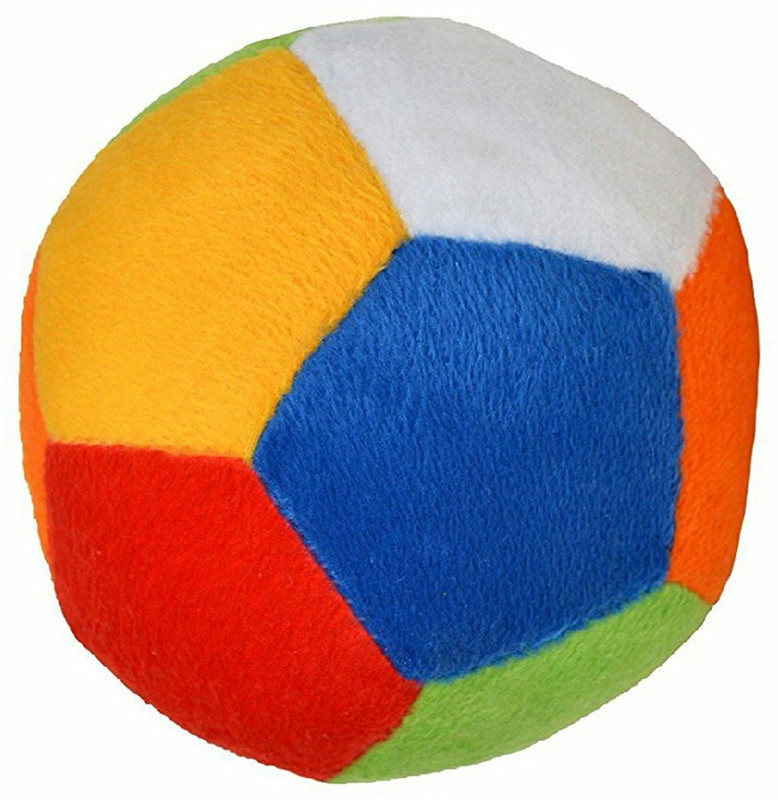 styles creation multi-colour light weight soft Ball with rattle sound  - 5 inch(Multicolor)
