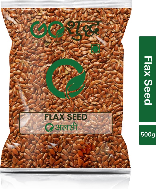 Goshudh Premium Quality Alsi (Flax Seeds)-500gm (Pack Of 1) Brown Flax Seeds