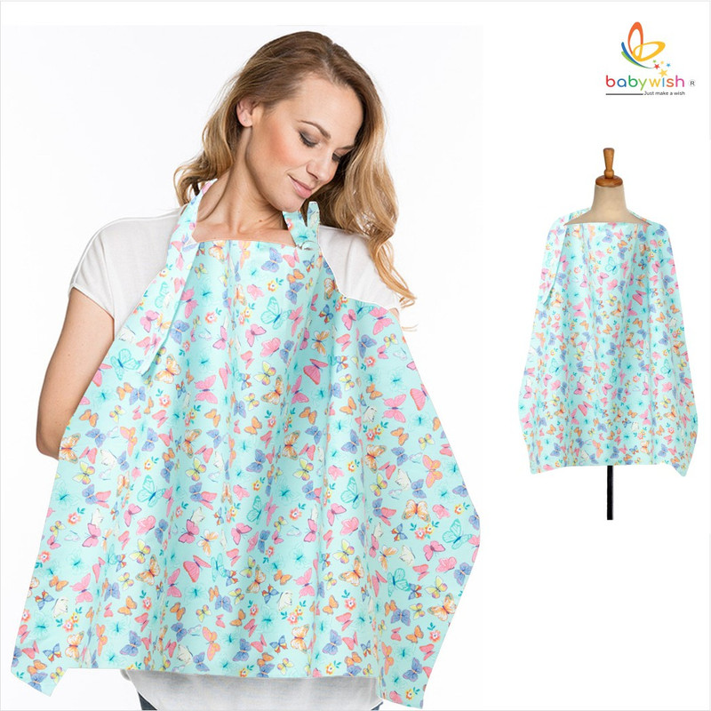 Babywish BPR-NUR-2199-CT-PR-MIN-BUT Feeding Cloak(Mint)