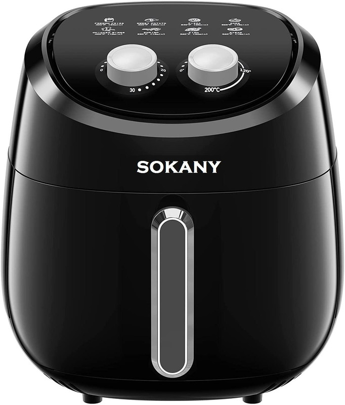HUEX 4 Liter Air Fryer Oven with Touch Control Panel Air Fryer(4 L)