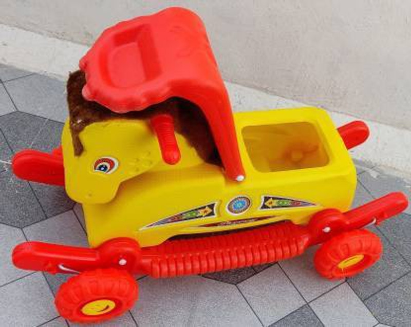 Smiley Bell Car Non Battery Operated Ride On (Multicolor)(Multicolor)