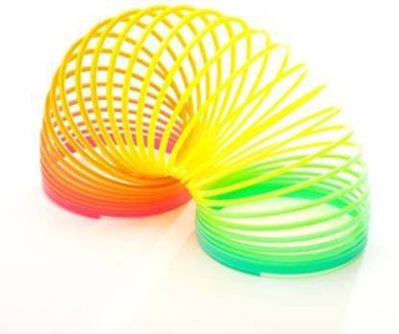 Happie Shopping Magic Slinky Spring Toy - (Multi-Colour) Magic Spring Gag Toy Pack Of 1 Gag Toy(Multicolor)