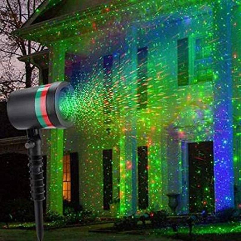 dreamexpo Star Fairy Motion Laser Lights Projector for Garden Lawn Landscape Outdoor Indoor (No Remote Button, Multicolor)(399 nm, multi)