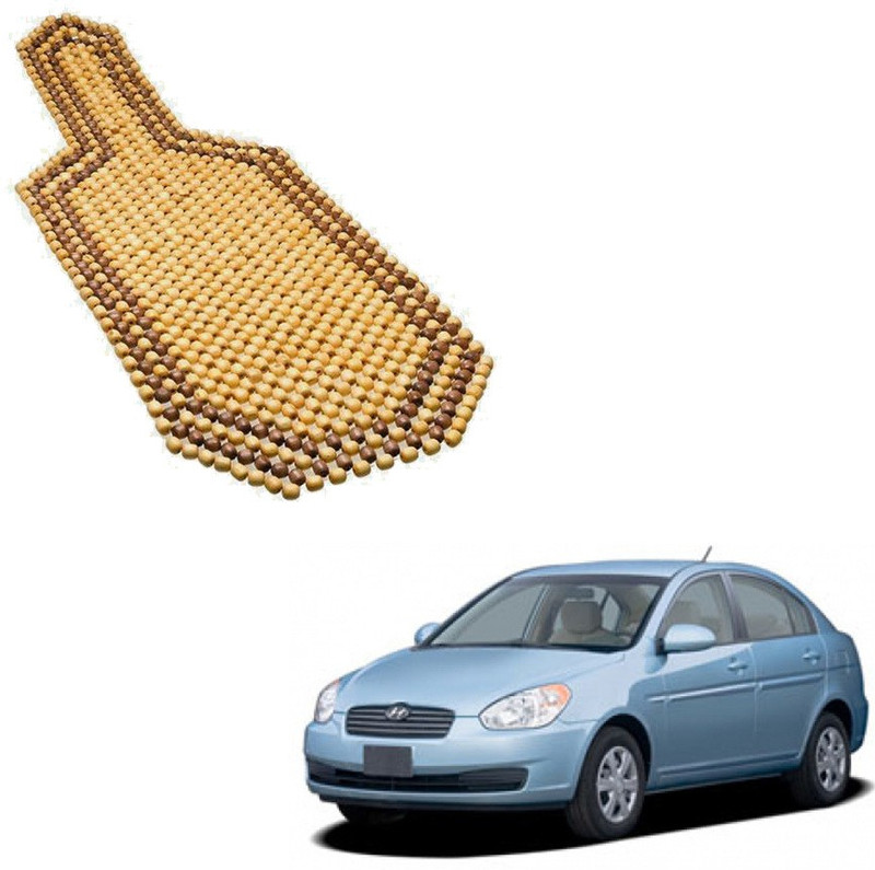 KOZDIKO Wooden Bead Seating Pad For Hyundai Verna(Cars Yellow, Brown)