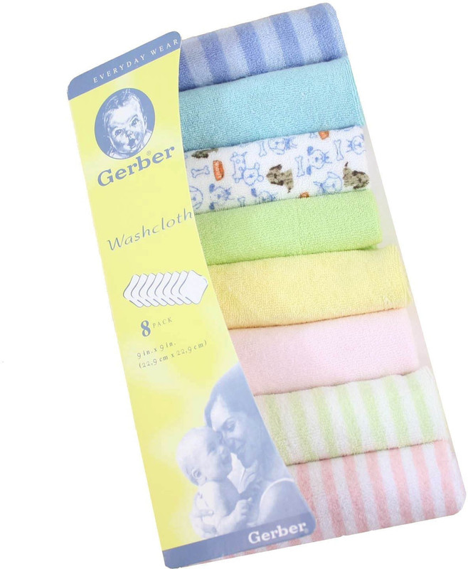GERBER Cotton 400 GSM Face Towel(Pack of 8)