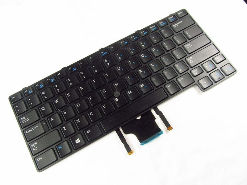 SellZone Replacement Laptop Keyboard For Latitude RXKD2, 0RXKD2, NSK-LDABC Black With Backlight Mouse Pointer Internal Laptop-size Laptop Keyboard Compatible with Desktop, Laptop, Mac(Black)