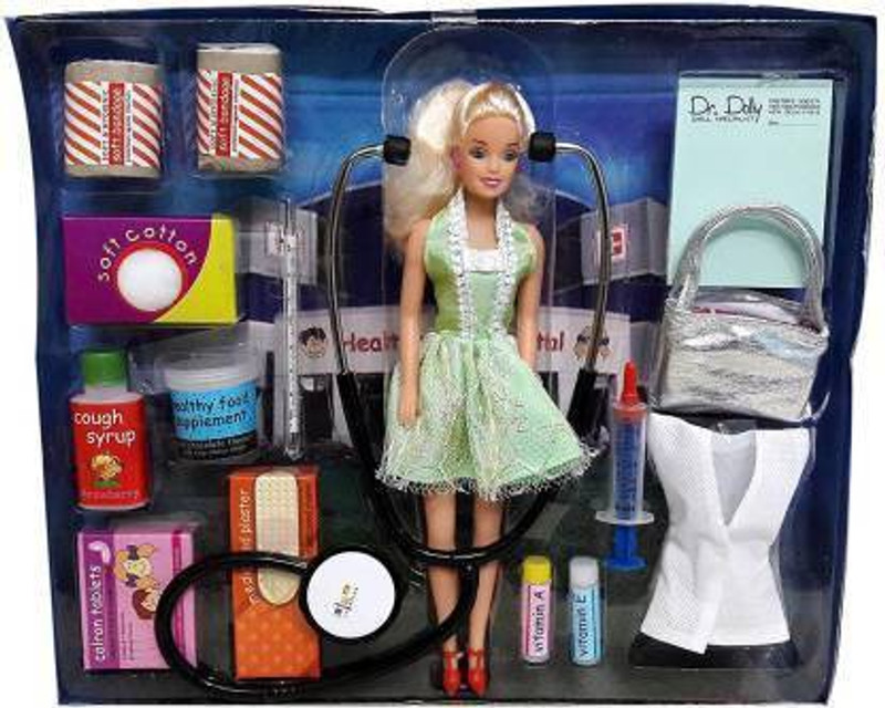 Kmc kidoz M.B.B.S (Multicolor) Doctor girl Doll set(Multicolor)
