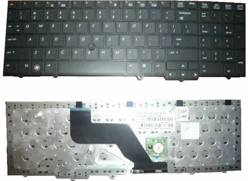 SellZone Laptop Keyboard For HP Elitebook 8540p 8540w Without Pointing Stick Laptop Keyboard Replacement Key