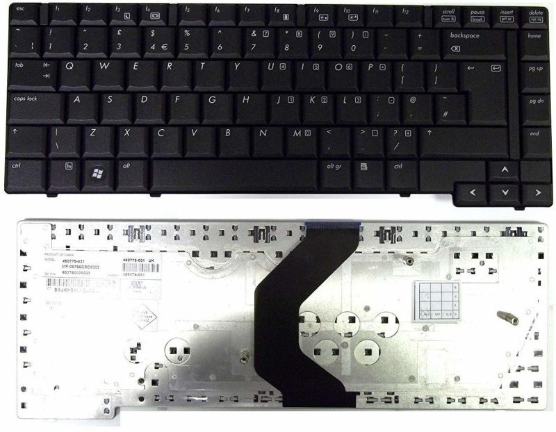 SellZone Laptop Keyboard For HP Compaq 6530B 6535B P/N 486279-001 NSK-H4E01 9J.N8282.E01. Laptop Keyboard Replacement Key