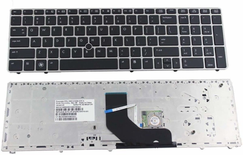 SellZone Laptop Keyboard For HP EliteBook 8560p ProBook 6560b 6565b 6570b 6575b Laptop Keyboard Replacement Key