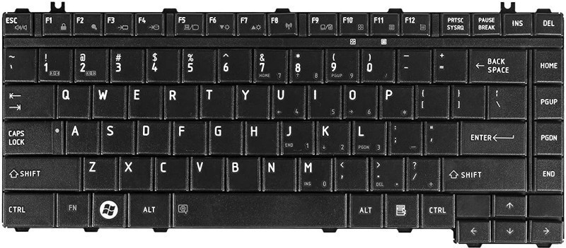 SellZone Laptop Keyboard For Toshiba Satellite L300 15V Laptop Keyboard Replacement Key