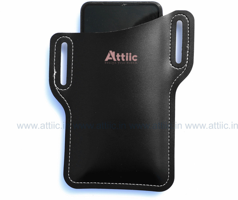 ATTIIC Belt waist Mobile Phone pouch Belt Waist Pouch Cover Case of Universal Size, Running, Walking & Sports(Brown, Black)