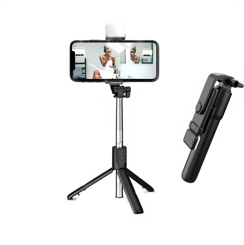 Jonal Style R1S Selfie stick tripod Compatible with all smart phone Tripod, Monopod, Tripod Ball Head, Tripod Bracket(Black, Supports Up to 700 g)