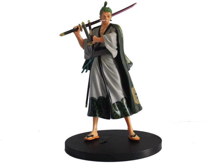 OFFO Demon Slayer Anime Tanjiro Kamado Action Figure [17 cm] for home decors, office desk and study table(Multicolor)