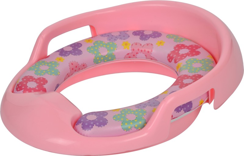 Regalo Soft Cushion Comfortable Potty Trainer Seat for Potty Training Seat with Support Handles for kids Potty Seat ,Pink Potty Seat(Pink)