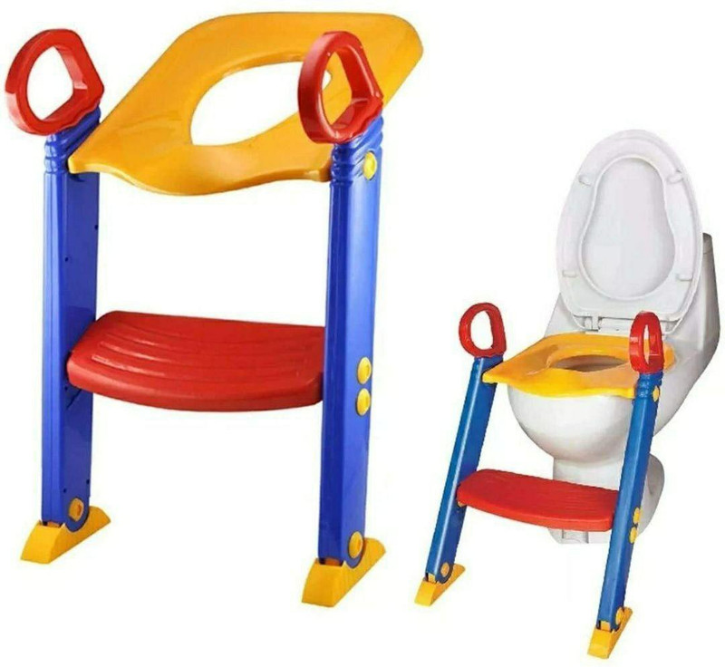 jpdsrn Potty Toilet Seat with Step Stool ladder, Trainer for Kids Toddlers W/Handles Potty Seat(all)