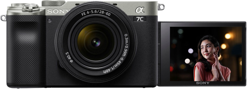 SONY Alpha ILCE-7CL Full Frame Mirrorless Camera with 28-60 mm Zoom LensFeaturing Eye AF and 4K movie recording(Silver)