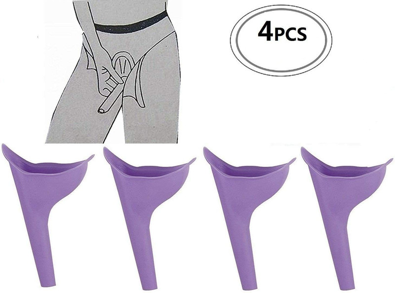 SWISS WONDER IXI®-146-LO-Female Urination Device Womens Outdoor Standing up Pee Silicone Funnel Reusable urinals Reusable Female Urination Device(Dense Purple, Pack of 1)